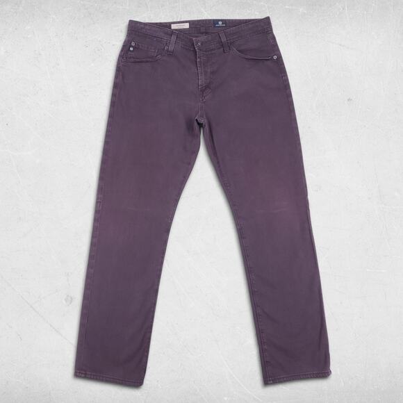 AG The Graduate Jeans Mens 32x32 Purple Tailored Leg Minimalist Sustainable Y2K - Picture 1 of 11